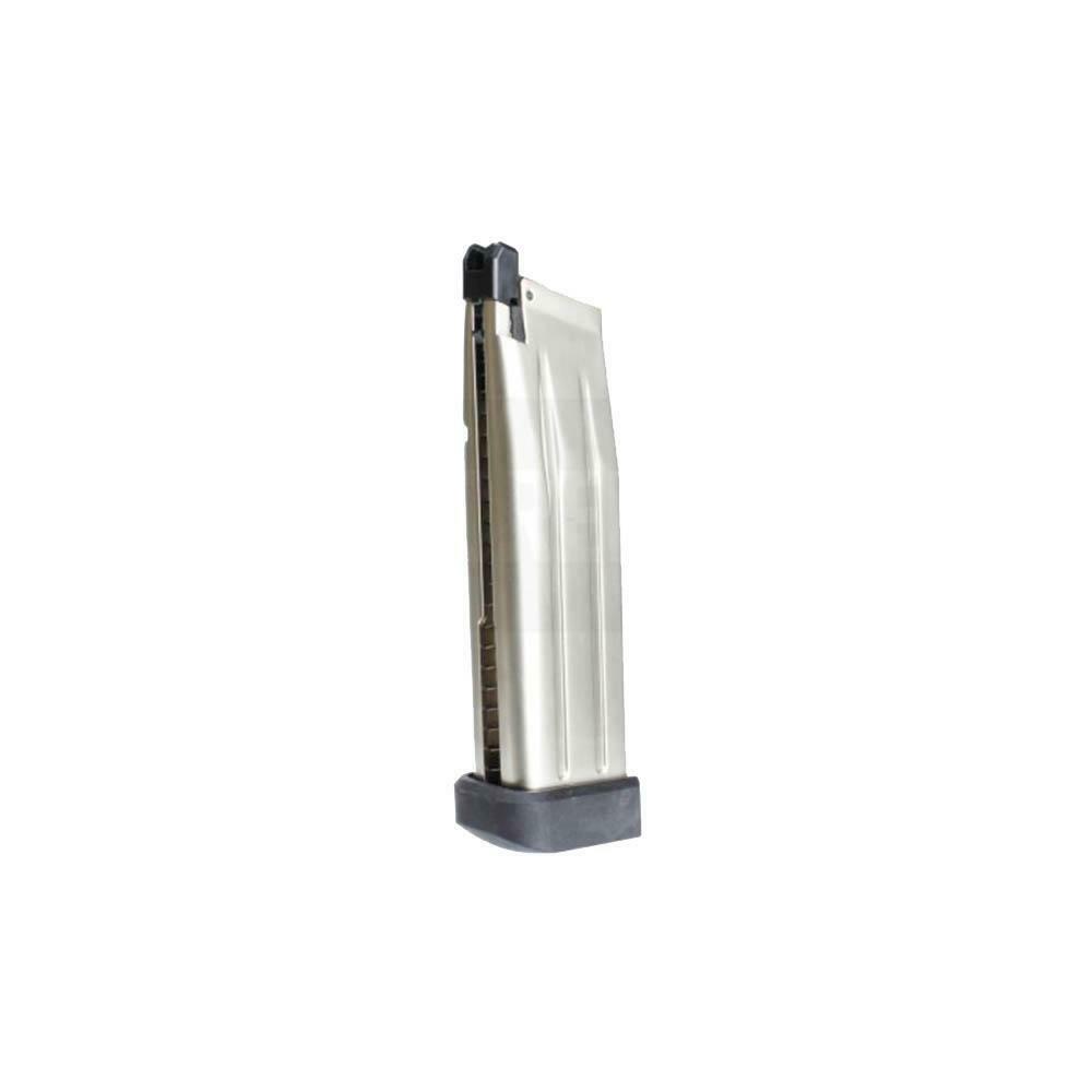 Armorer Works Airsoft HX Hi-Capa Chrome Green Gas Magazine 6mm