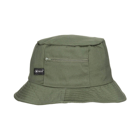 MFH Fishing Boonie Hat with Small Side Pocket OD Green