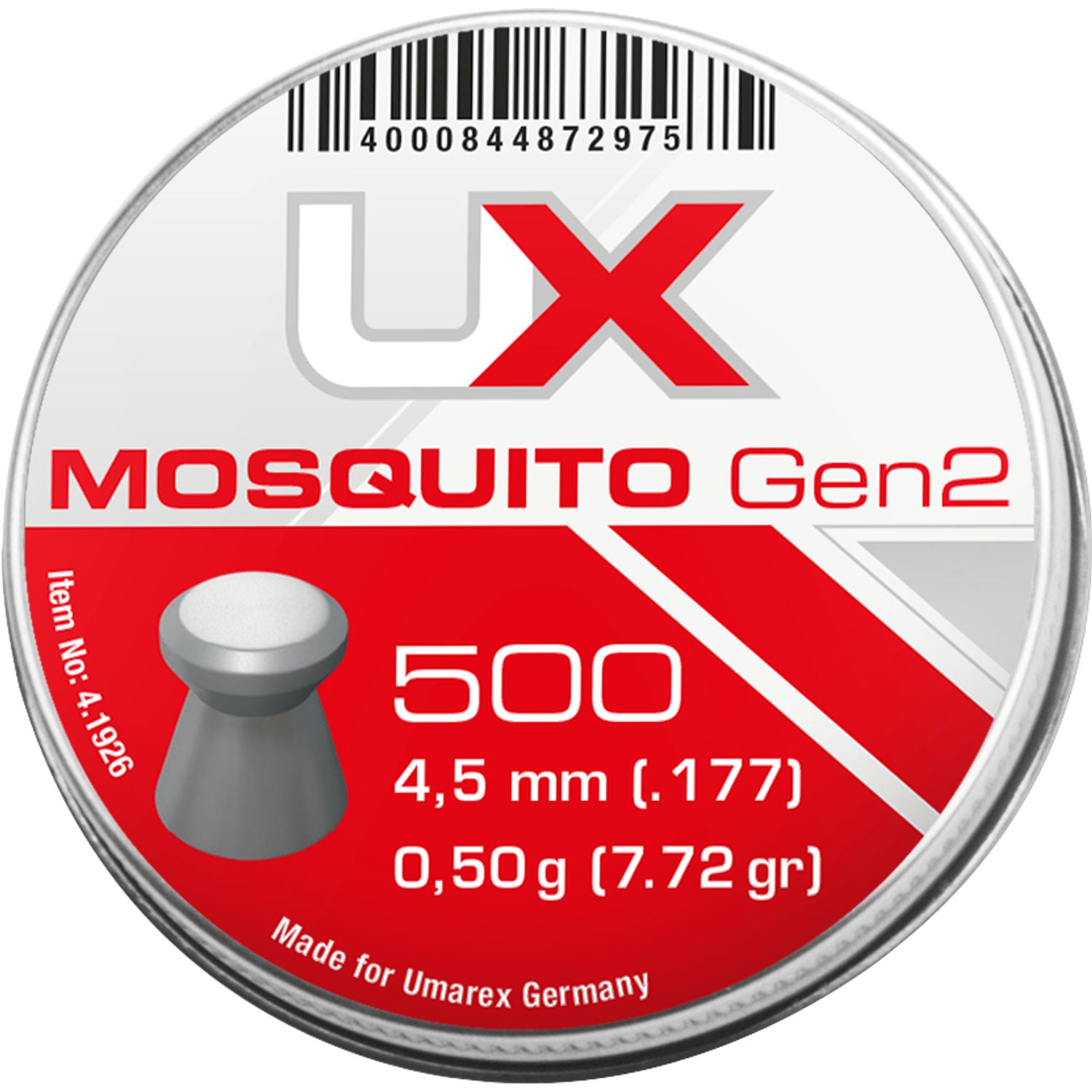 Umarex Next Gen2 UX Mosquito Air Rifle Pellets Flat Head .177