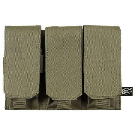 MFH TRIPLE MAGAZINE POUCH M-SERIES GREEN
