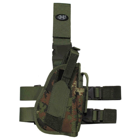 MFH TACTICAL DROP LEG HOLSTER ITALIAN VEGETATO CAMO