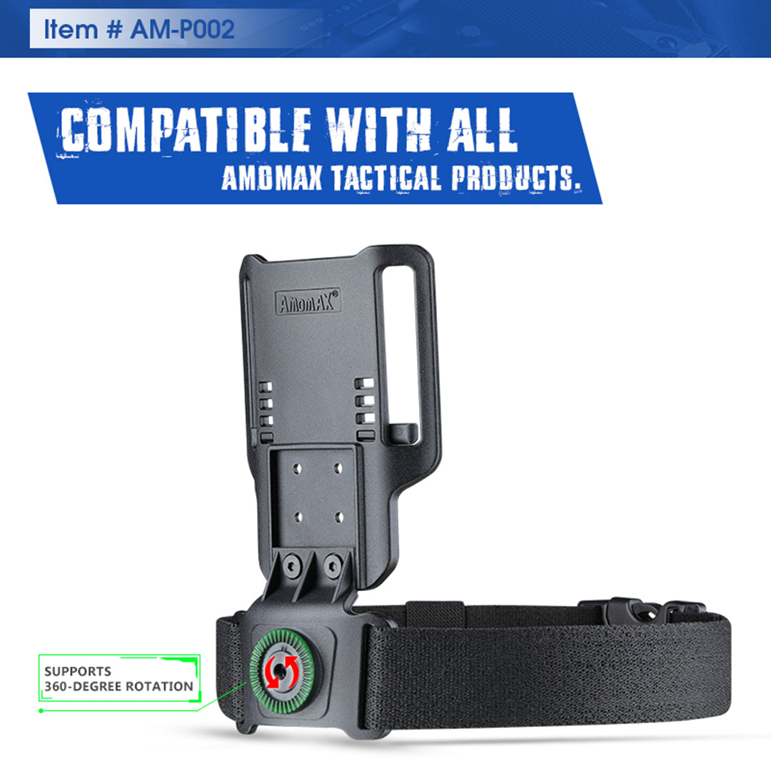 Amomax Drop Leg Platform Low Ride Duty Roto Black