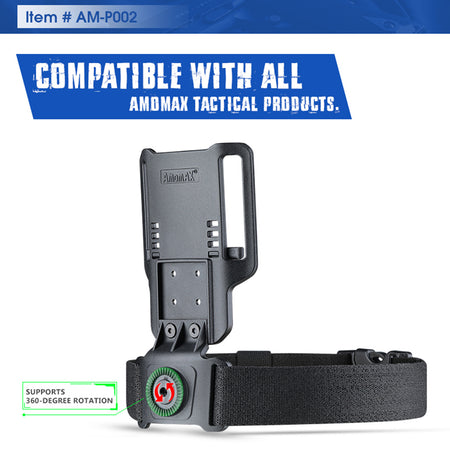 Amomax Drop Leg Platform Low Ride Duty Roto Black