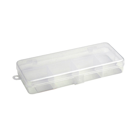 Leeda Fishing Tackle Lure Case 5 Compartments 18cm Clear
