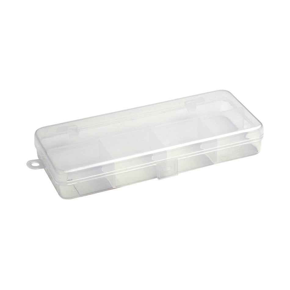 Leeda Fishing Tackle Lure Case 5 Compartments 18cm Clear