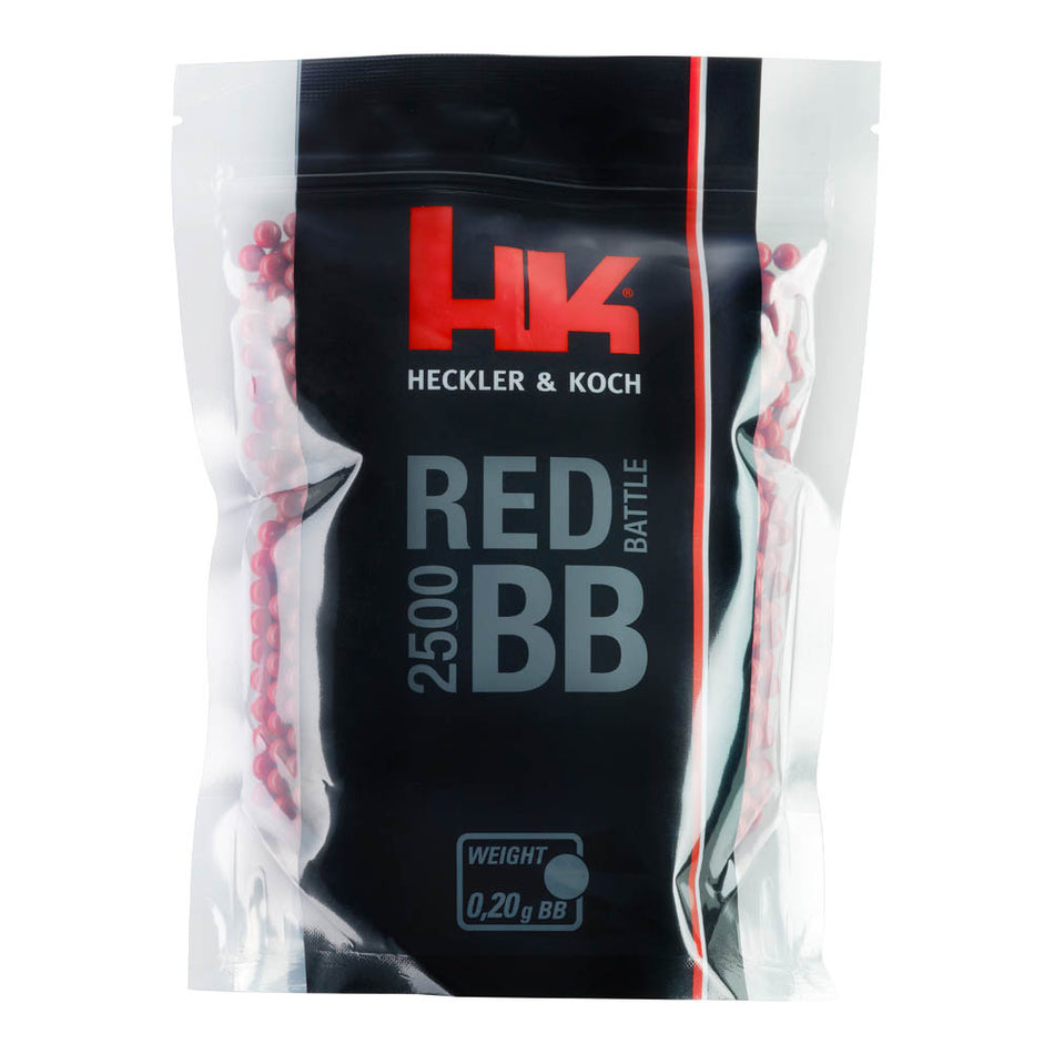 H&K Premium Airsoft  bb’s Red Battle 0.20g 2500 Bag