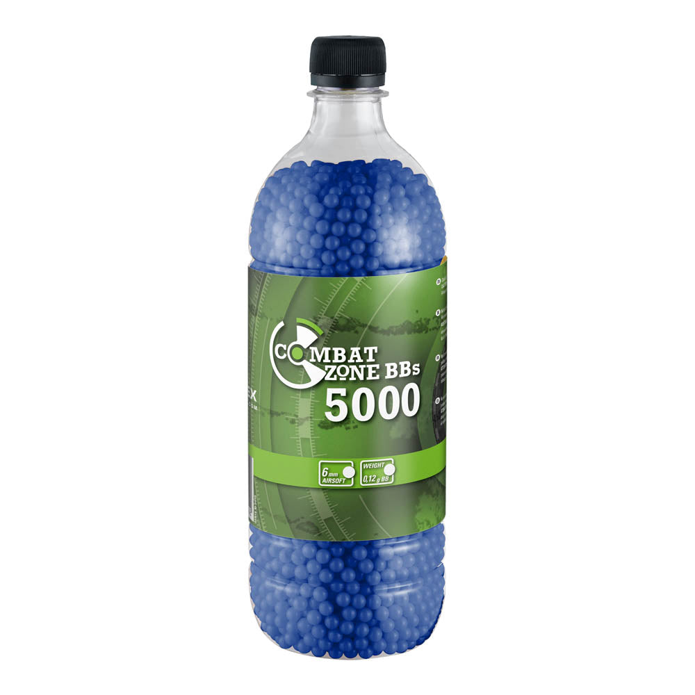 Umarex Combat Zone Springer Airsoft BBs 0.12g Blue 5000 Bottle