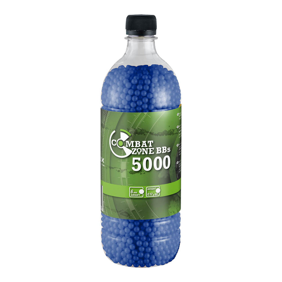 Umarex Combat Zone Springer Airsoft BBs 0.12g Blue 5000 Bottle