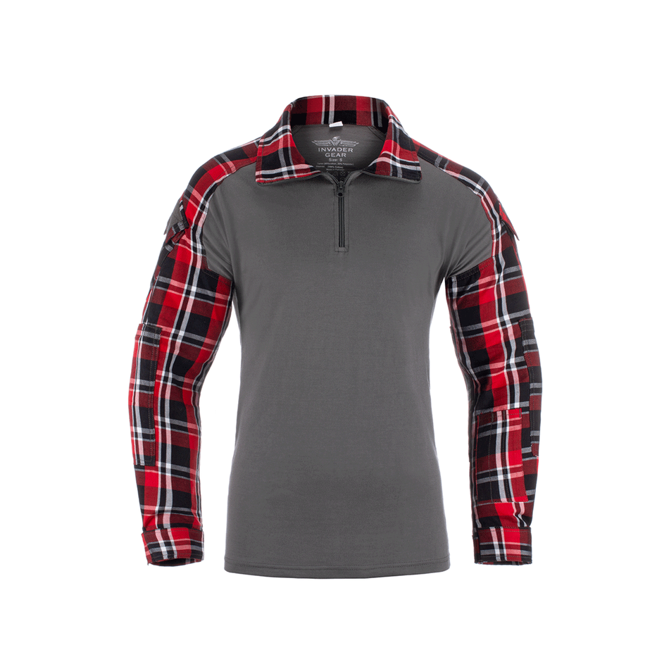 Invader Gear Flannel Combat Ubacs Shirt Red 