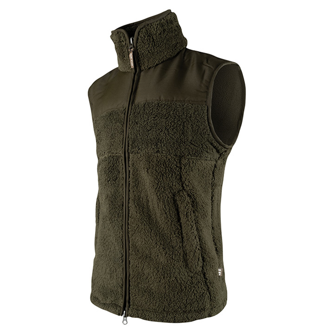 Jack Pyke Sherpa Mens Fleece Gilet Dark Olive 