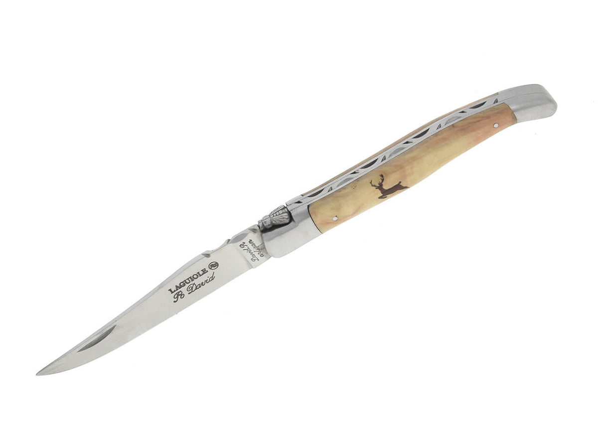 Boker Robert David Laguiole Cerf Olive Pocket Knife