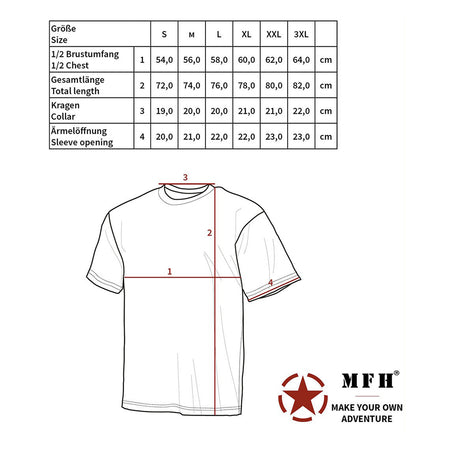 MFH US Mens T-Shirt Short-Sleeved SK Woodland Camo