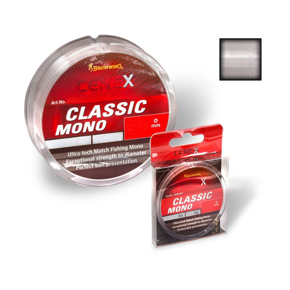 Browning Cenex Classic Fishing Mono Line 50m Brown