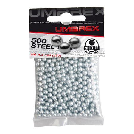 Umarex Premium Steel BBs 4.5 mm .177 0.35g Silver 500 Bag