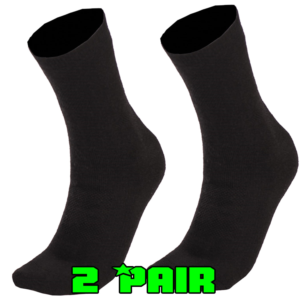 Mil-Tec Merino Reinforced Socks Black 2 Pack