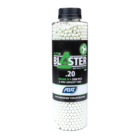 ASG Alpha Blaster PLA Green Tracer BBs 0.20g 3300 Bottle