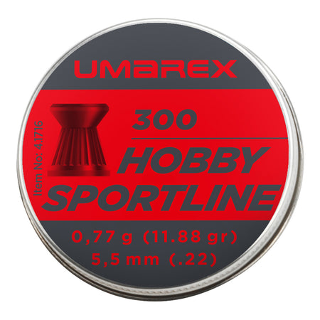 Umarex Hobby Air Rifle Pellets Flat Head 5.5mm .22 Tin 300