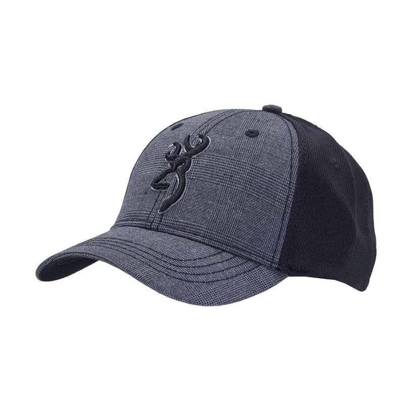 Browning Logo Baseball Hat Cap Iron Grey