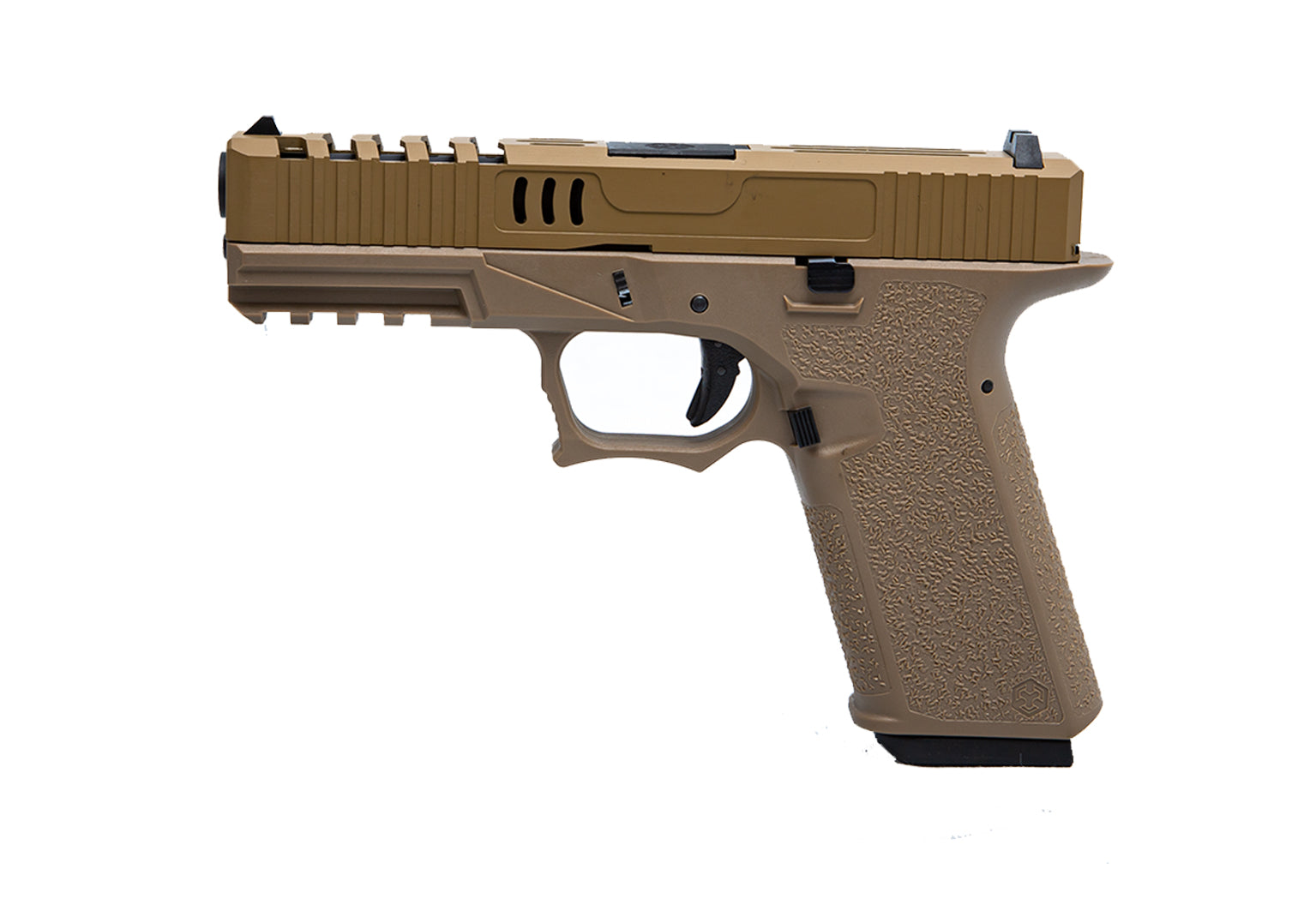 Cybergun Armorer Works Custom VX7 Airsoft Pistol Mod 2 Tan GBB