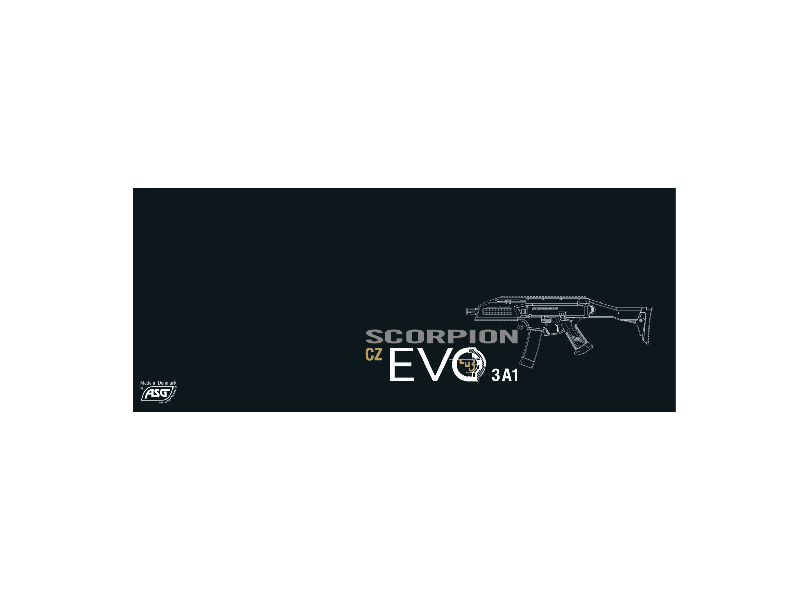 ASG CZ Scorpion EVO 3A1 ATEK FDE ET Dark Earth AEG Rifle